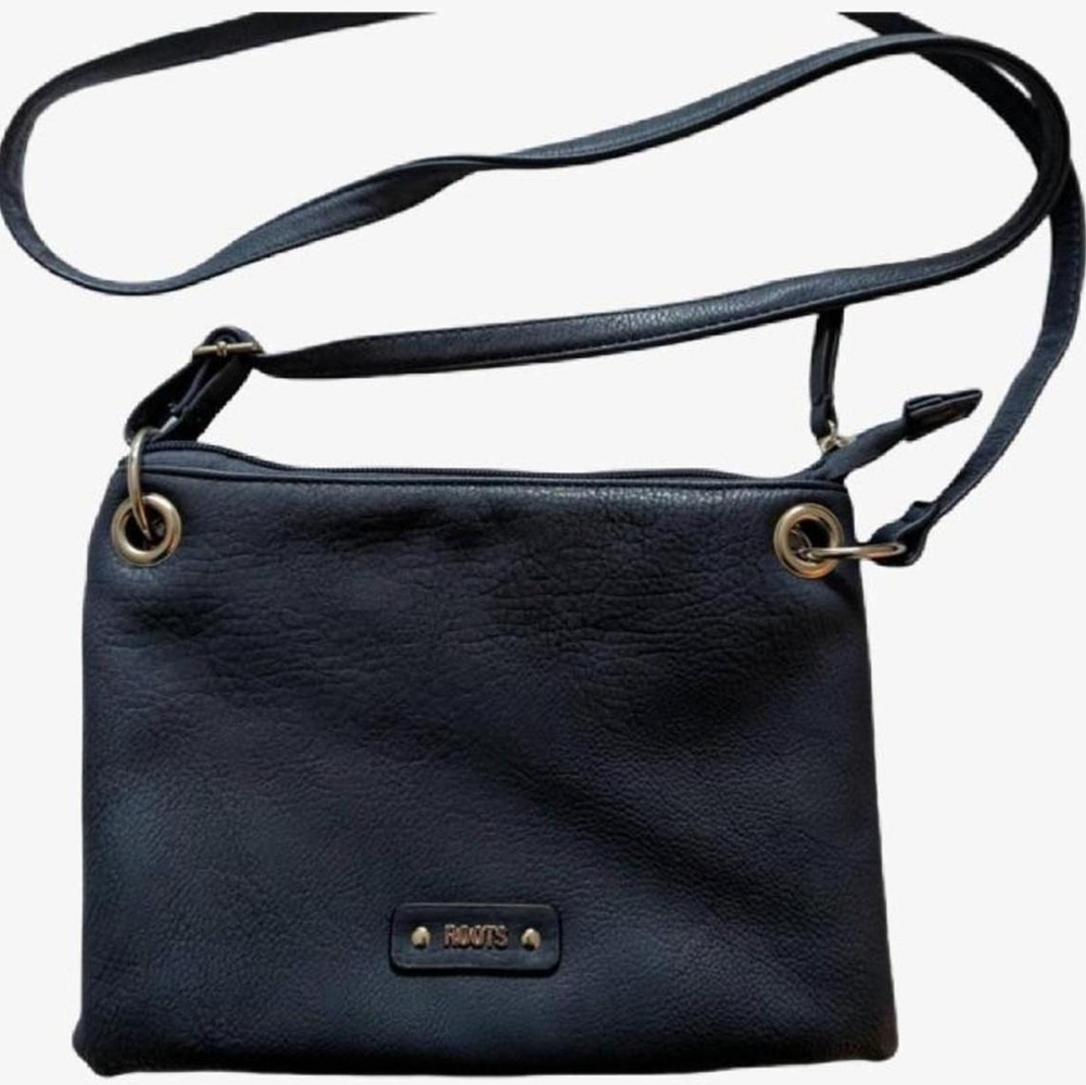 Roots Classic Navy Blue Crossbody Bag